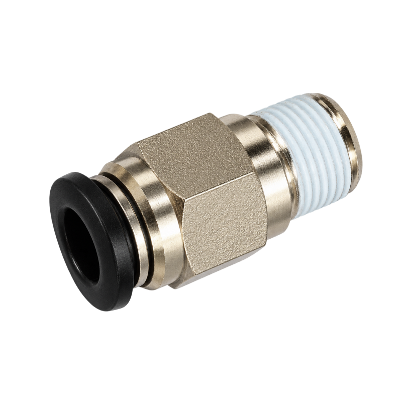Adaptateur mâle 10 mm Push Fit – 1/4 BSP en laiton nickelé
