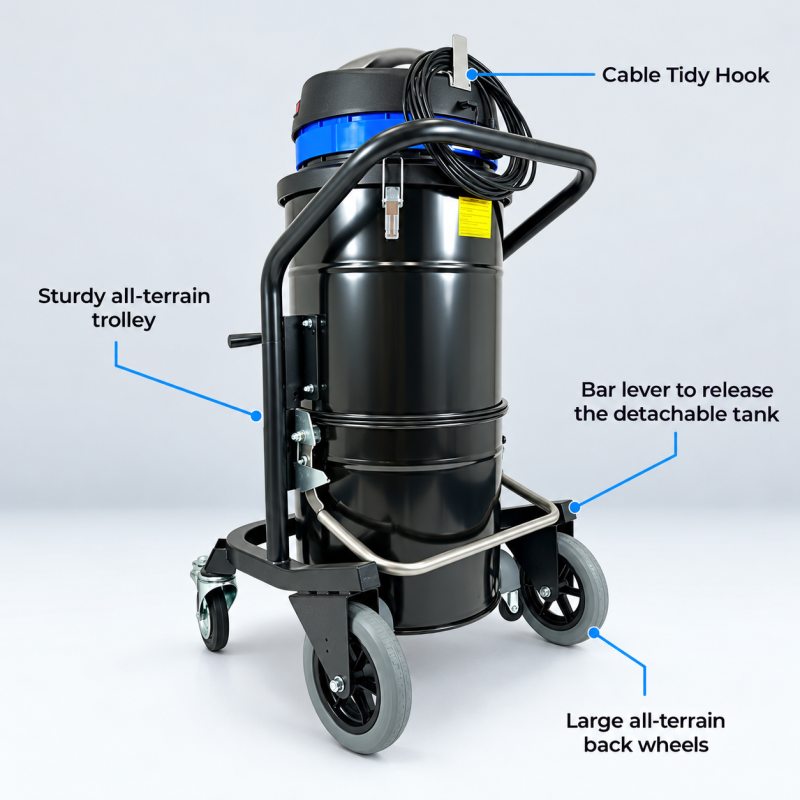 Aspirateur industriel IV 150 haute performance pour nettoyage intérieur jusqu’à 12 mètres