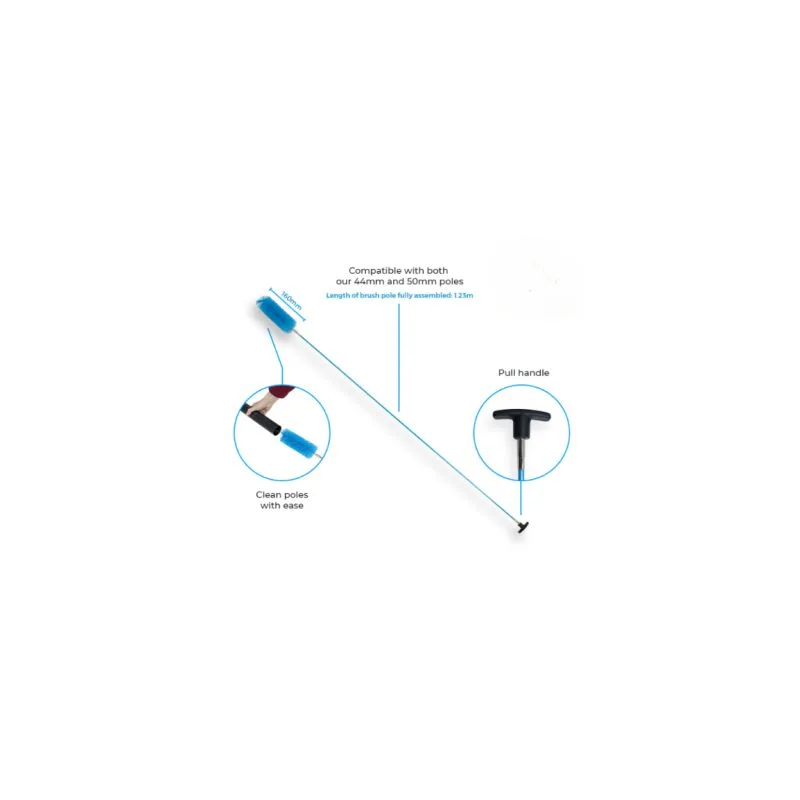 Brosse de nettoyage interne pour perches skyVac®