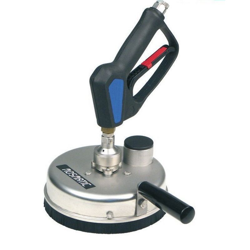 Mosmatic Nettoyeur de surface - 200mm avec jupe à brosse et un port d'aspiration 2x buses - 275 bar