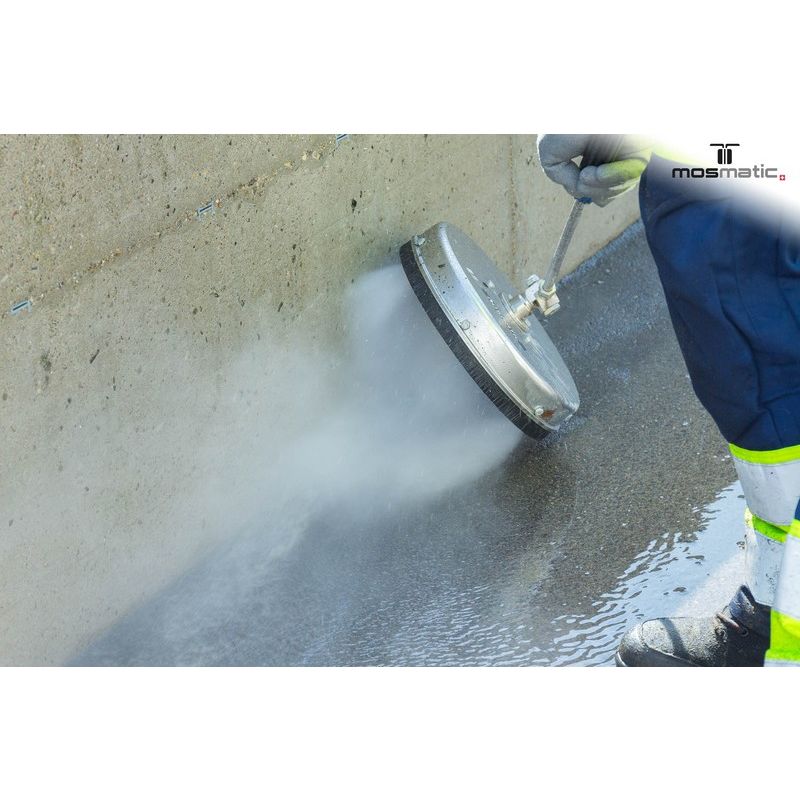 Nettoyeur de surface Mosmatic 300mm avec jupe à brosse 2x buses