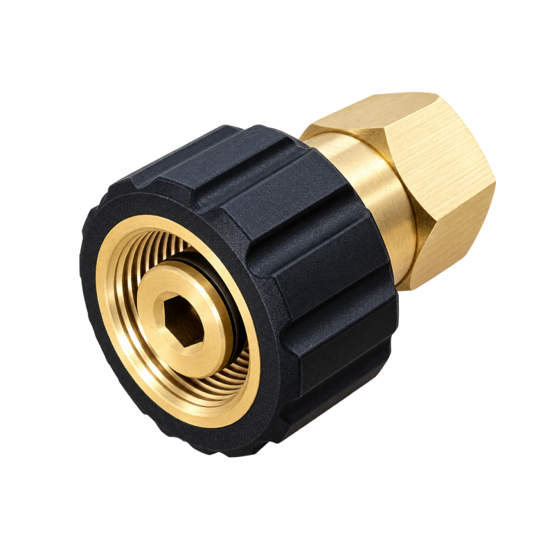 Item Raccord de connecteur femelle fileté M22 haute pression, avec filetage femelle 1/4 pouce