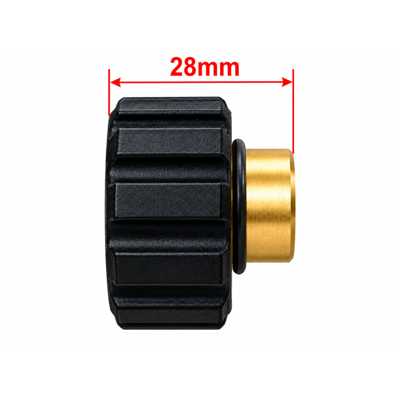 Raccord de connecteur femelle fileté M22 haute pression, avec filetage femelle 1/4 pouce