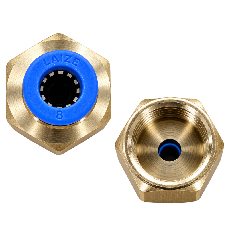 Raccord droit instantané femelle – tube 8 mm x 1/2"4