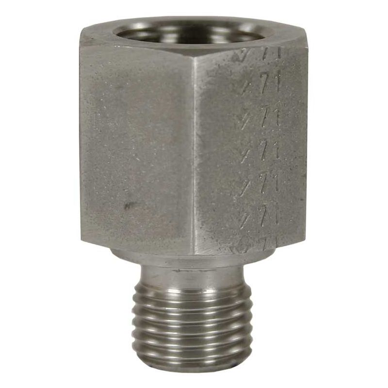Réduction haute pression 1/8" mâle vers 1/4" femelle en inox