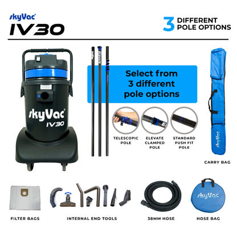 skyVac® Internal 30 kit 6m sections d'aspiration à emboittement