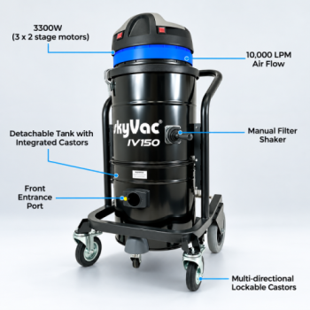 Aspirateur industriel IV 150 haute performance pour nettoyage intérieur jusqu’à 12 mètres