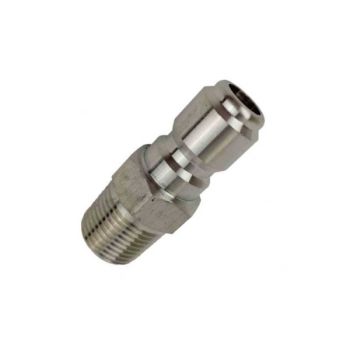 Raccord rapide mâle haute pression 1/4" avec filetage mâle 1/4"