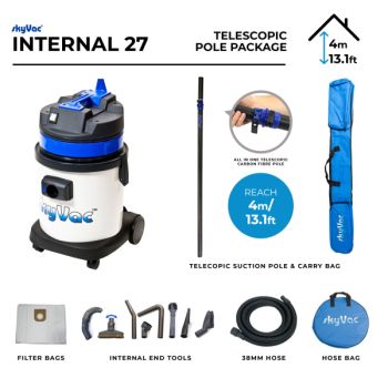 skyVac Internal 27 kit 12m sections d'aspiration à emboittement