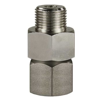 image Raccord rotatif 3/8" femelle – 3/8" mâle en laiton nickelé