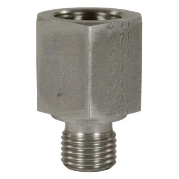 image Réduction haute pression 1/8" mâle vers 1/4" femelle en inox