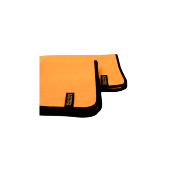 Serviette éponge microfibre Maykker orange 40 × 40 cm lot de 10