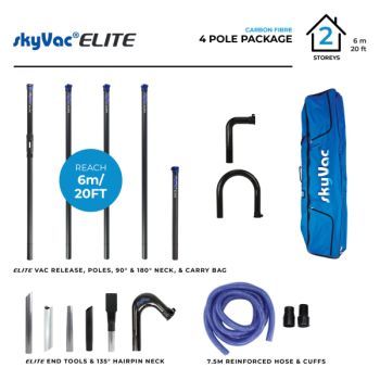 photo SkyVac® Kit de sections d'aspiration à pinces Elite 50 mm