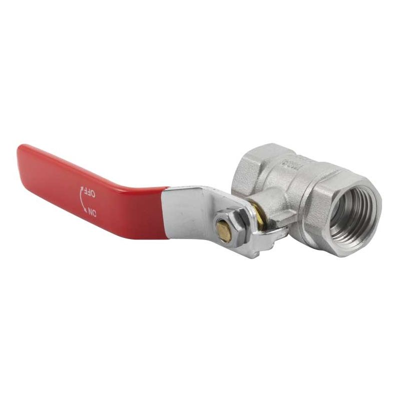 Vanne 1/4 de tour 1/2" F/F en laiton – 50 bar